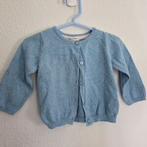 H&M 4-6m Light Blue Knit Cardigan